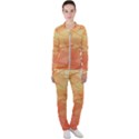 Orange Leaves Colorful Transparent Texture Of Natural Background Casual Jacket and Pants Set View1