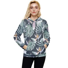 Tropical T- Shirt Tropical Garden Floricorous T- Shirt Women s Lightweight Drawstring Hoodie