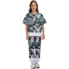 Tropical T- Shirt Tropical Garden Floricorous T- Shirt Kids  Tee And Pants Sports Set by maxcute