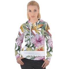 Tropical T- Shirt Tropical Modern Summer T- Shirt Women s Overhead Hoodie