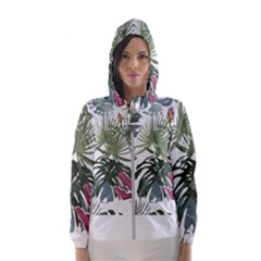 Tropical T- Shirt Tropical Pattern Antler T- Shirt Women s Hooded Windbreaker by maxcute