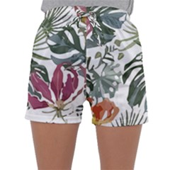 Tropical T- Shirt Tropical Pattern Antler T- Shirt Sleepwear Shorts by maxcute