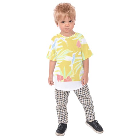 Tropical T- Shirt Tropical Pattern Feminiflorative T- Shirt Kids  Raglan Tee by maxcute