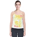 Tropical T- Shirt Tropical Pattern Feminiflorative T- Shirt Velvet Spaghetti Strap Top View1