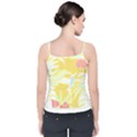 Tropical T- Shirt Tropical Pattern Feminiflorative T- Shirt Velvet Spaghetti Strap Top View2