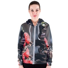 Chocolate Dark Women s Zipper Hoodie by artworkshop