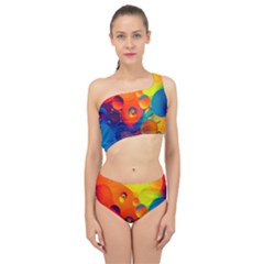 Colorfull Pattern Spliced Up Two Piece Swimsuit by artworkshop