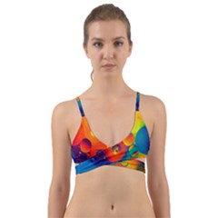 Colorfull Pattern Wrap Around Bikini Top by artworkshop