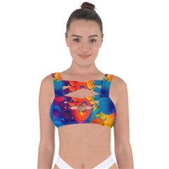 Colorfull Pattern Bandaged Up Bikini Top by artworkshop