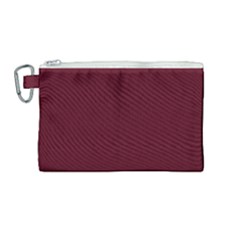 Burgundy Scarlet Canvas Cosmetic Bag (medium) by BohoMe
