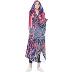 Abstract Arabesque Wearable Blanket by kaleidomarblingart