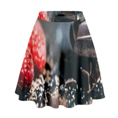 Chocolate Dark High Waist Skirt by artworkshop