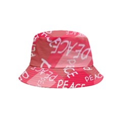 Background Peace Doodles Graphic Inside Out Bucket Hat (kids) by Ravend