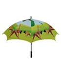 Mother And Daughter Yoga Art Celebrating Motherhood And Bond Between Mom And Daughter. Golf Umbrellas View3