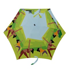 Mother And Daughter Y Mini Folding Umbrellas by SymmekaDesign