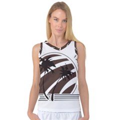 Palm Tree Design-01 (1) Women s Basketball Tank Top by thenyshirt