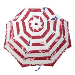 America Unite Stated Red Background Us Flags Folding Umbrellas by Jancukart