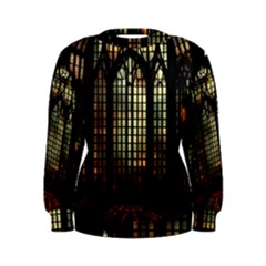 Stained Glass Window Gothic Haunted Eerie Women s Sweatshirt