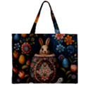 Easter Bunny Rabbit Flowers Easter Happy Easter Zipper Mini Tote Bag View1