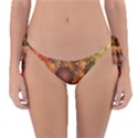 Flower Flora Decoration Pattern Drawing Floral Reversible Bikini Bottoms View1