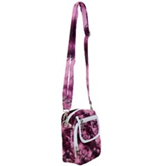 Flower Flora Decoration Pattern Drawing Leaves Shoulder Strap Belt Bag