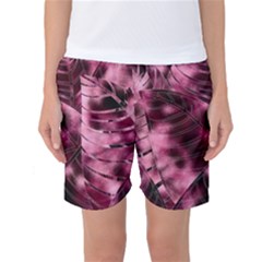 Flower Flora Decoration Pattern Drawing Leaves Women s Basketball Shorts