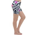 Floral Skeletons Lightweight Velour Yoga Shorts View3