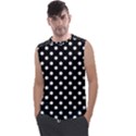 Black And White Polka Dots Men s Regular Tank Top View1