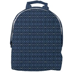 Blue Diamonds Motif Fancy Pattern Design Mini Full Print Backpack by dflcprintsclothing