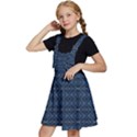 Blue Diamonds Motif Fancy Pattern Design Kids  Apron Dress View2