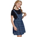 Blue Diamonds Motif Fancy Pattern Design Kids  Apron Dress View3