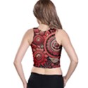 Bohemian Vibes In Vibrant Red Racer Back Crop Top View2