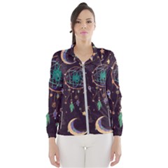 Bohemian  Stars, Moons, And Dreamcatchers Women s Windbreaker by HWDesign