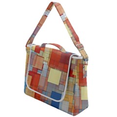 Art Abstract Rectangle Square Box Up Messenger Bag