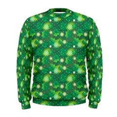 Leaf Clover Star Glitter Seamless Men s Sweatshirt by Pakemis