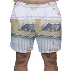 Technics Design Element Set Pattern Graphic Symbol Men s Shorts