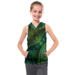 Abstract Pattern Design Art Fabric Decoration Kids  Sleeveless Hoodie by danenraven