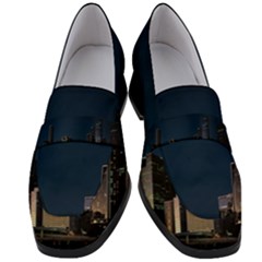 Skyline Brisbane Sunset Downtown Women s Chunky Heel Loafers
