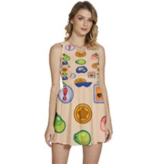 Acnh Wallpaper Sleeveless High Waist Mini Dress by artworkshop