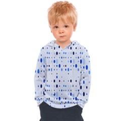 Blue Circle Pattern Kids  Overhead Hoodie