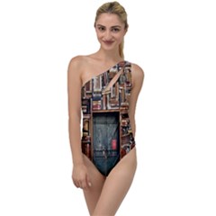 Books To One Side Swimsuit by artworkshop