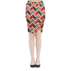 Colorful Zigzag Pattern Wallpaper Free Vector Midi Wrap Pencil Skirt by artworkshop