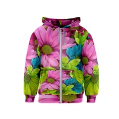 Flowers Wallpaper Kids  Zipper Hoodie