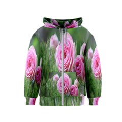 Flowers Kids  Zipper Hoodie