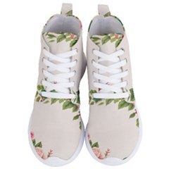 Watercolor Flower Women s Lightweight High Top Sneakers by artworkshop