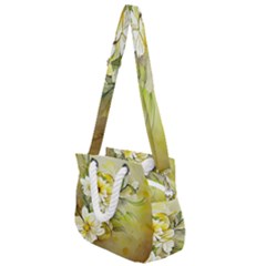 Watercolor Yellow And-white Flower Background Rope Handles Shoulder Strap Bag by artworkshop