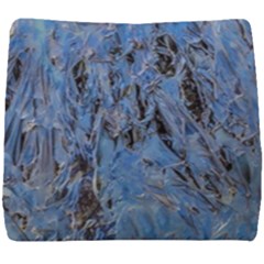 Blue Abstract Texture Print Seat Cushion by dflcprintsclothing