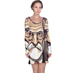 Ai Generated Psychotherapist Psychology Therapy Long Sleeve Nightdress by danenraven