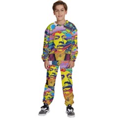 Psychedelic Rock Jimi Hendrix Kids  Sweatshirt Set