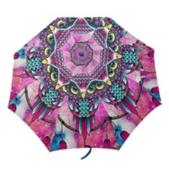 Owl Dreamcatcher Folding Umbrellas